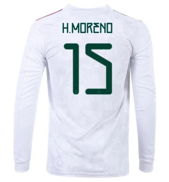 2020 Mexico Away Long Sleeve Soccer Jersey Shirt #15 HÉCTOR MORENO